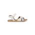 Sandali colore bianco con cinturini incrociati e dettagli glitterati 10 Baci, Scarpe Bambini, SKU k283000123, Immagine 0
